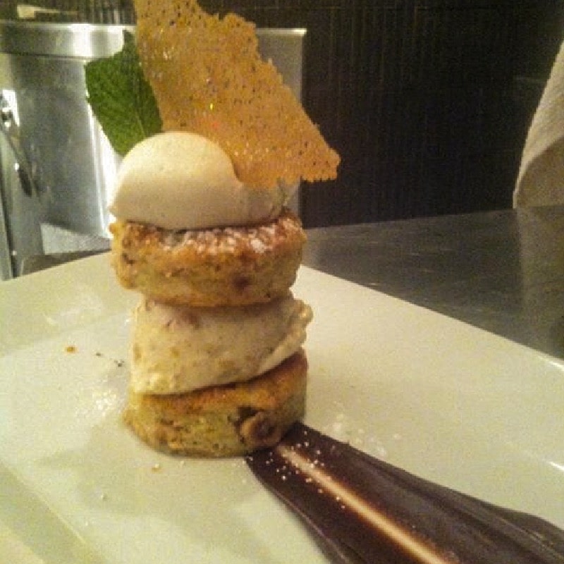 white chocolate brownie ice cream sandwich