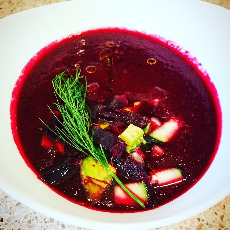 Organic Beet Gazpacho 