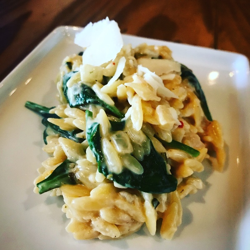 Creamy Spinach & Parmesan Orzo 