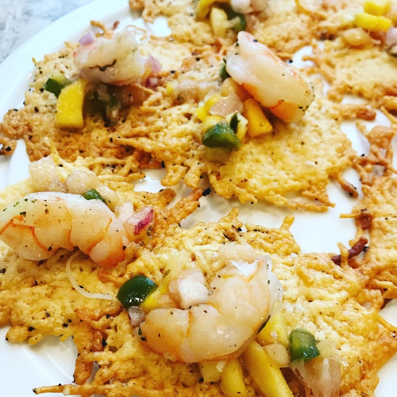 Shrimp Spiced Parmesan Crisps 