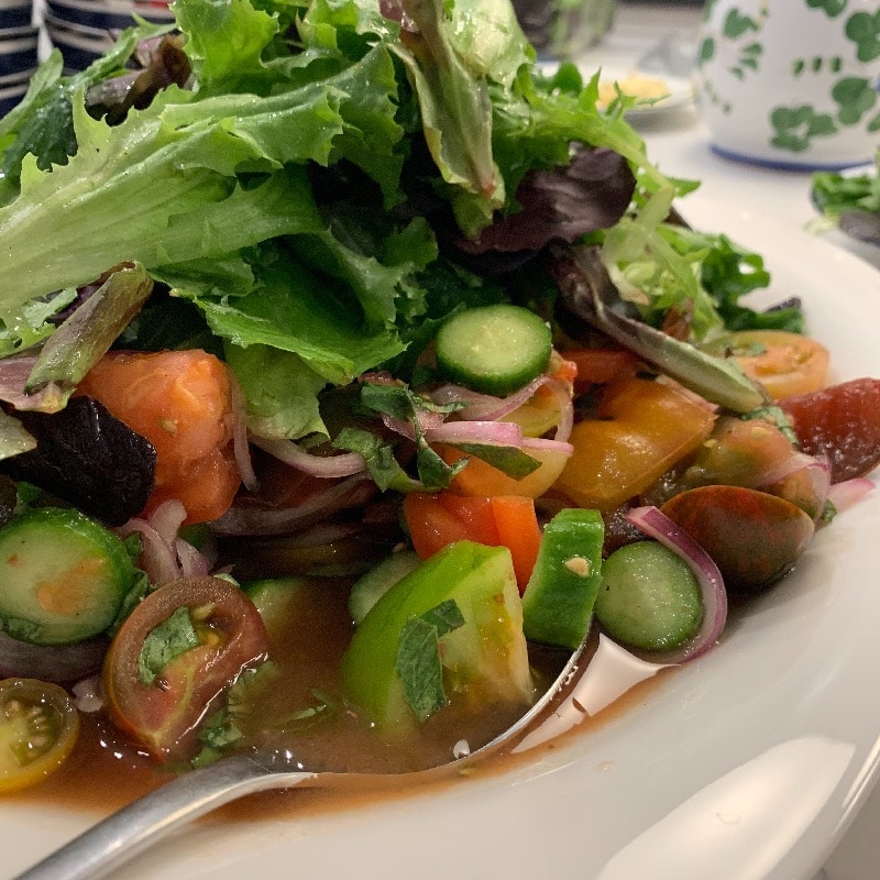 tomato-cucumber salad