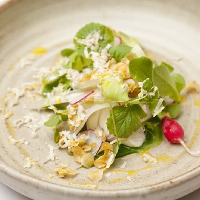 Mizuna Salad + Ponzu