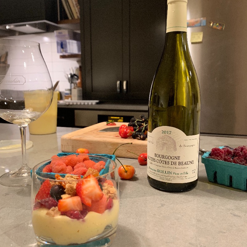 lemon curd with local fruits 