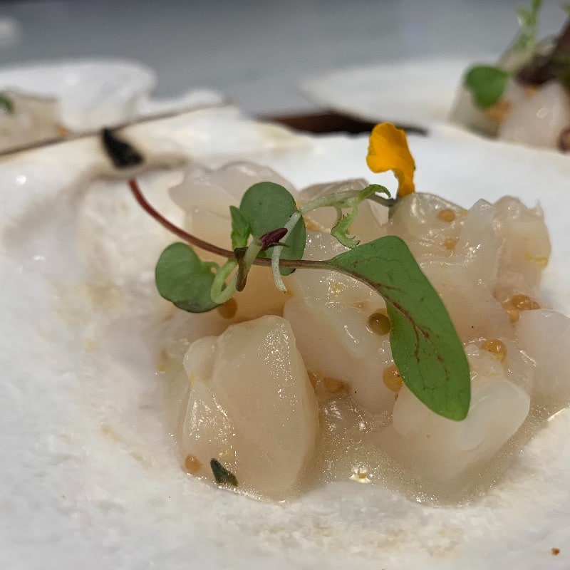 scallop crudo with lime 