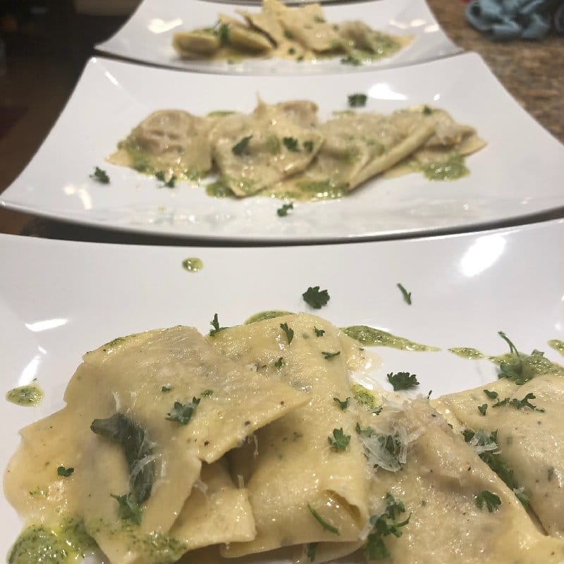 hand made ravioli 