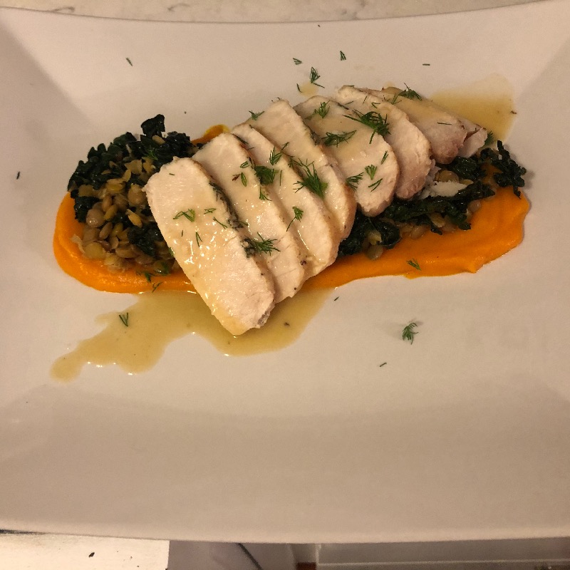 Sous vide swordfish 
