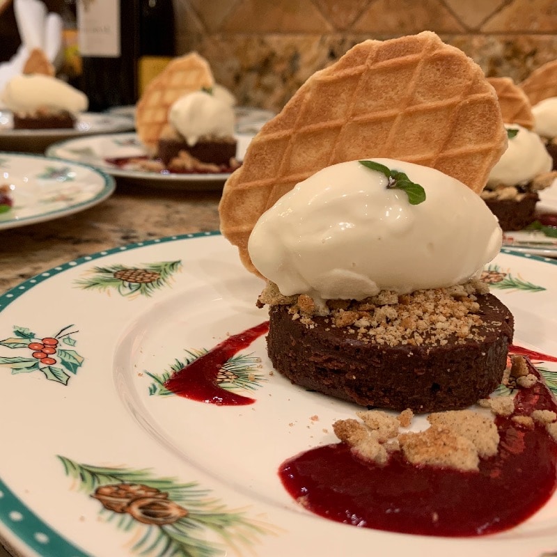 the bete noir - flourless chocolate torte with raspberry 