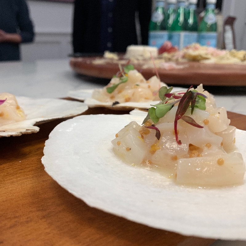 scallop crudo with yuzu 