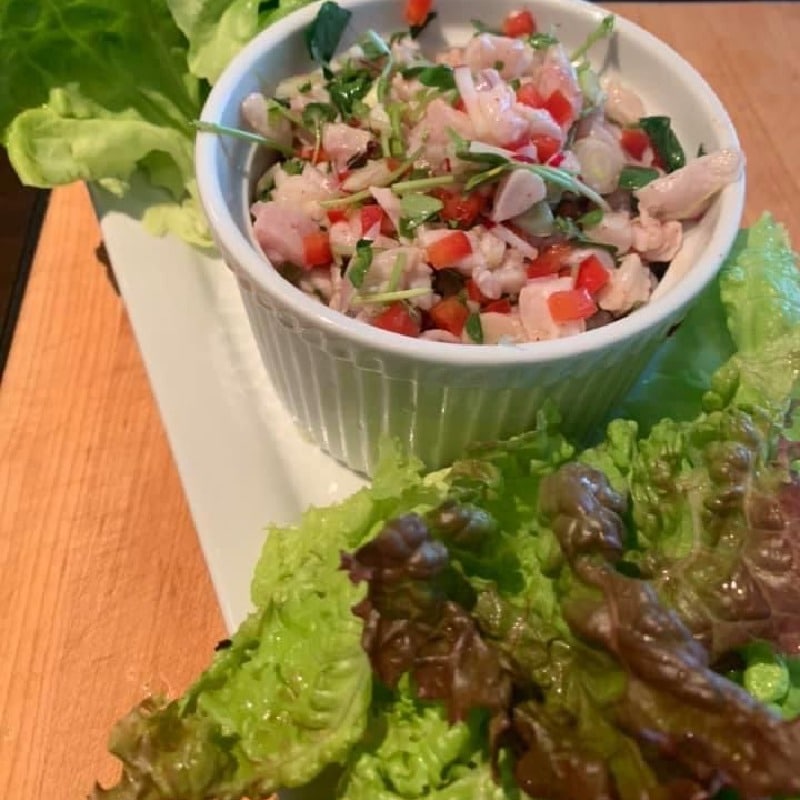 snapper crudo with yuzu and chili