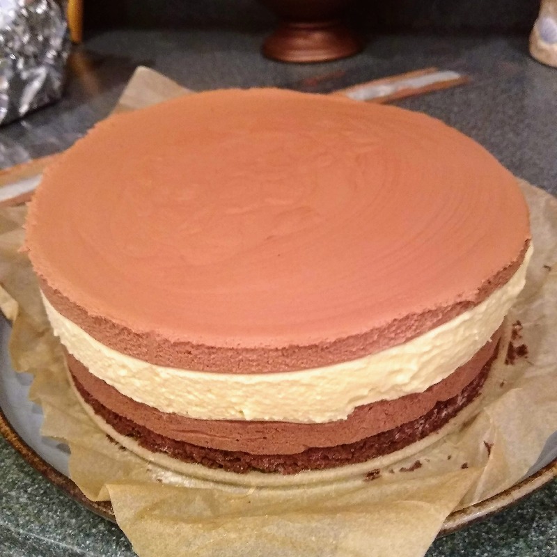 Triple Chocolate Mousse Cake