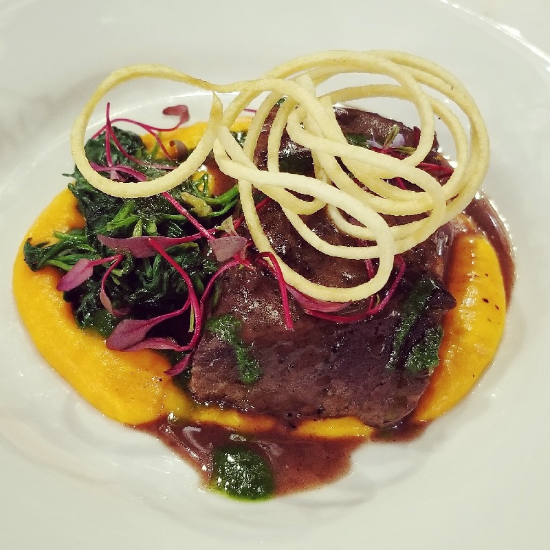 Braised Shortrib with Carrot Puree