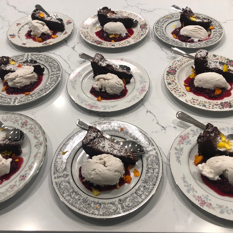 Flourless chocolate cake 