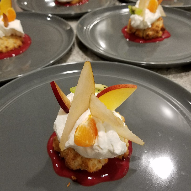Stone Fruit and Whipped Cream Biscuit