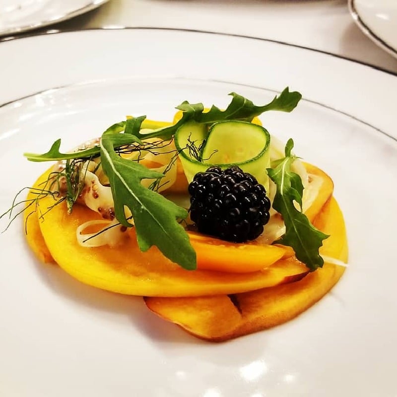 Stone Fruit Salad, Pickled Fennel, Blackberry 