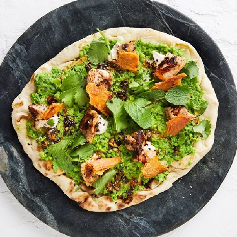 flatbread with chicken