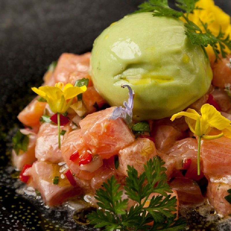 salmon tiradito