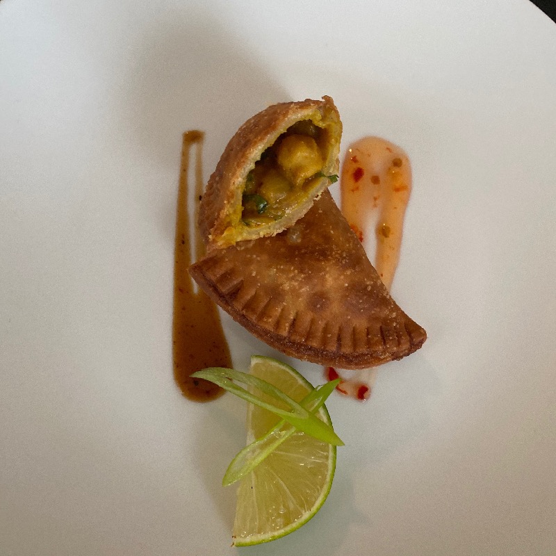 Curried Chickpea Empanadas w/ Tamarind Sauce