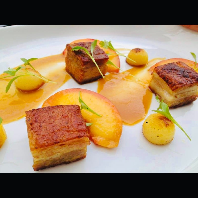 Confit Pork Belly & Peach