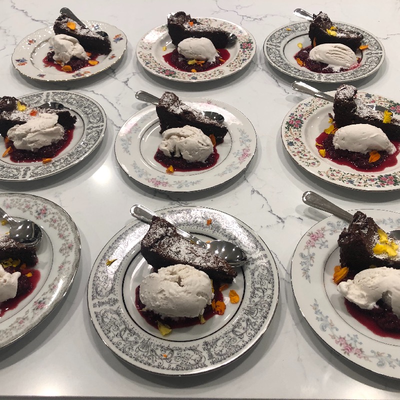 Flourless chocolate cake! 