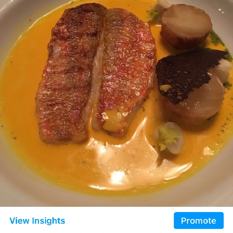 Confit of Fish in a saffron broth