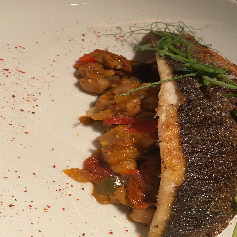 Pan Seated Branzino