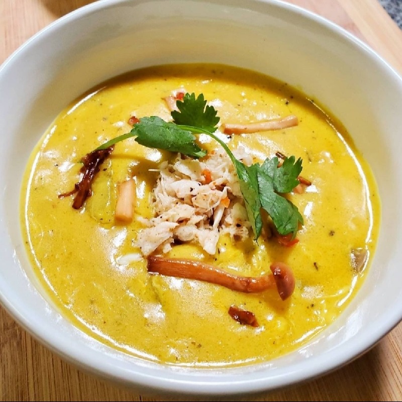 Curry Cream of Crab Soup 