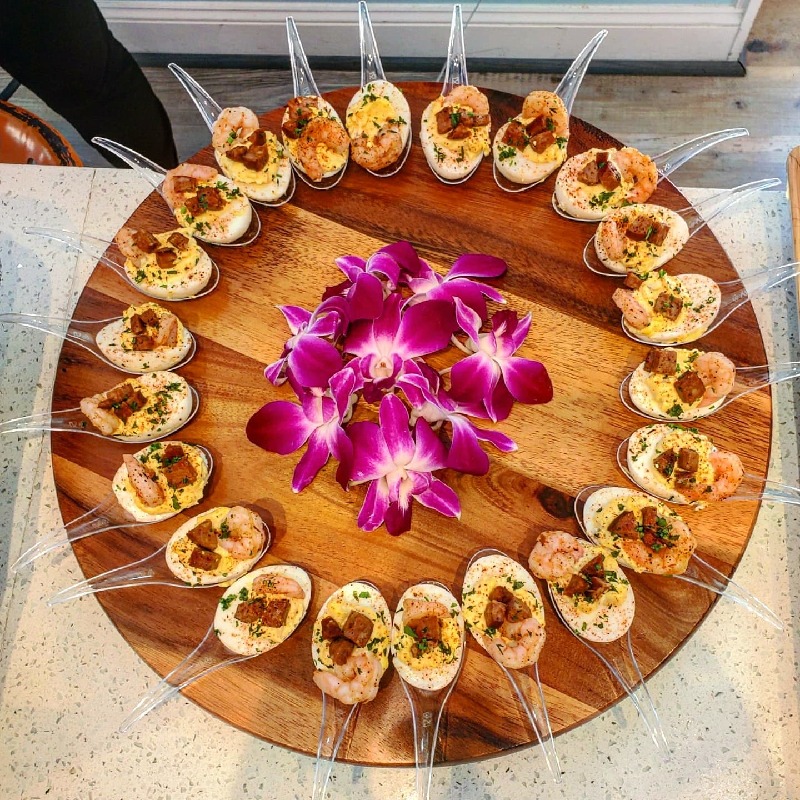 Cajun Shrimp Devil Eggs 