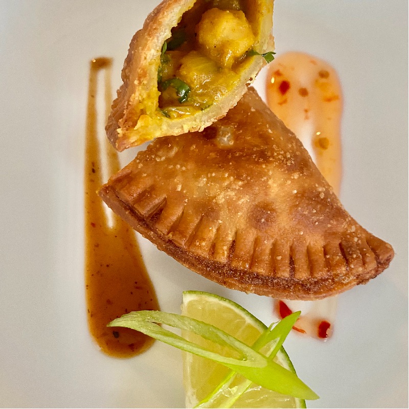 Curry Chickpea Empanada 