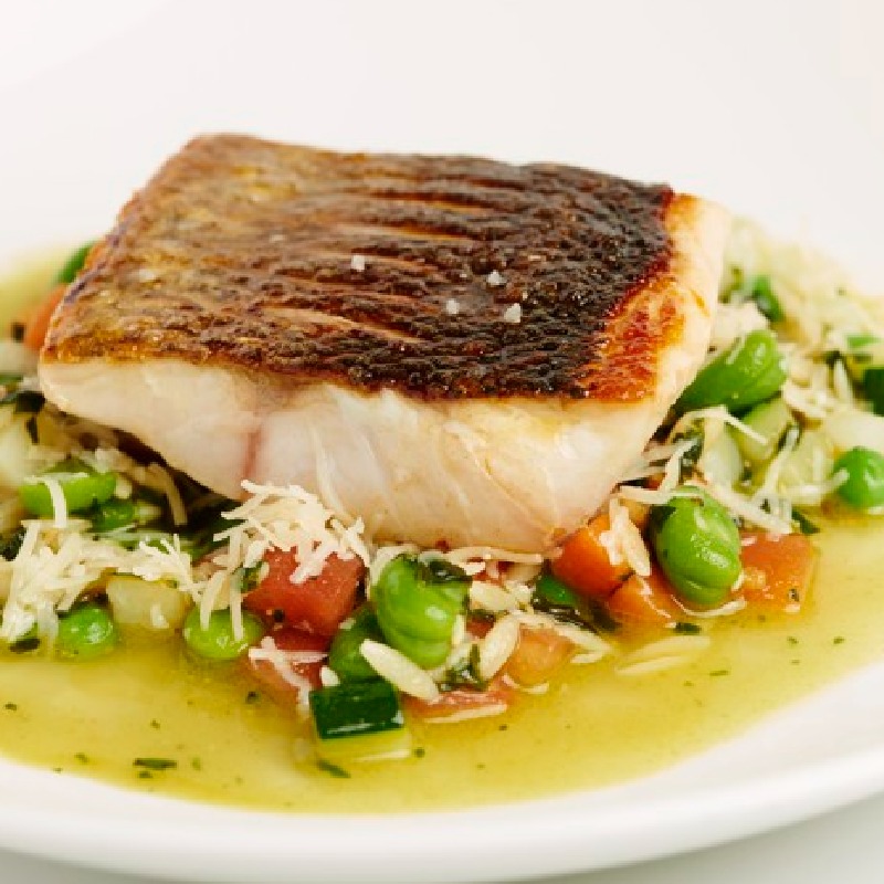 Fillet of sea bass \'au Pistou\'