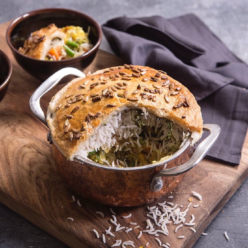 VEGETABLE BIRYANI PIE