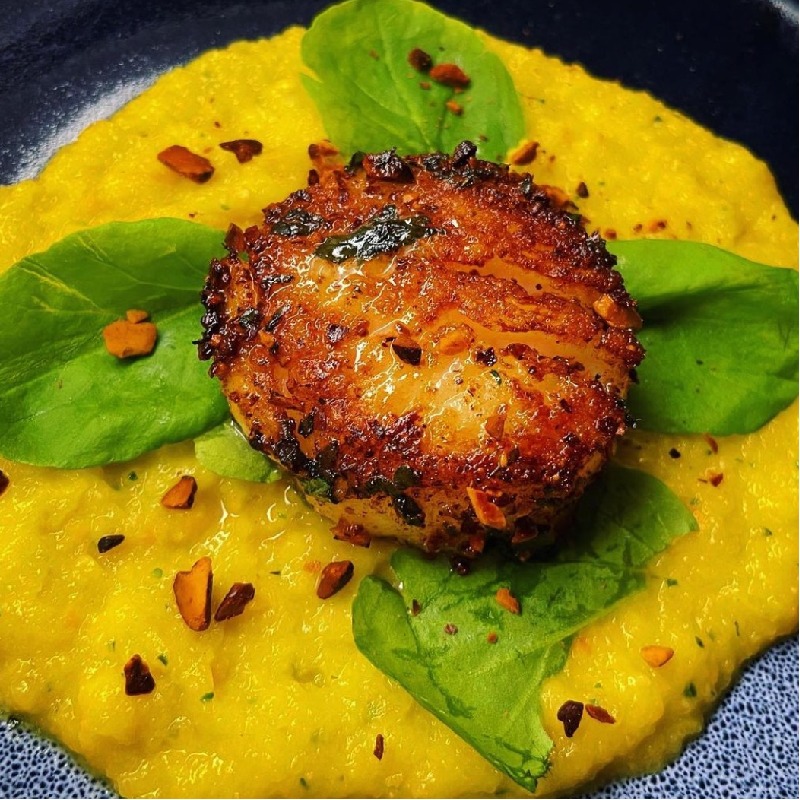 Almond Crusted Scallop