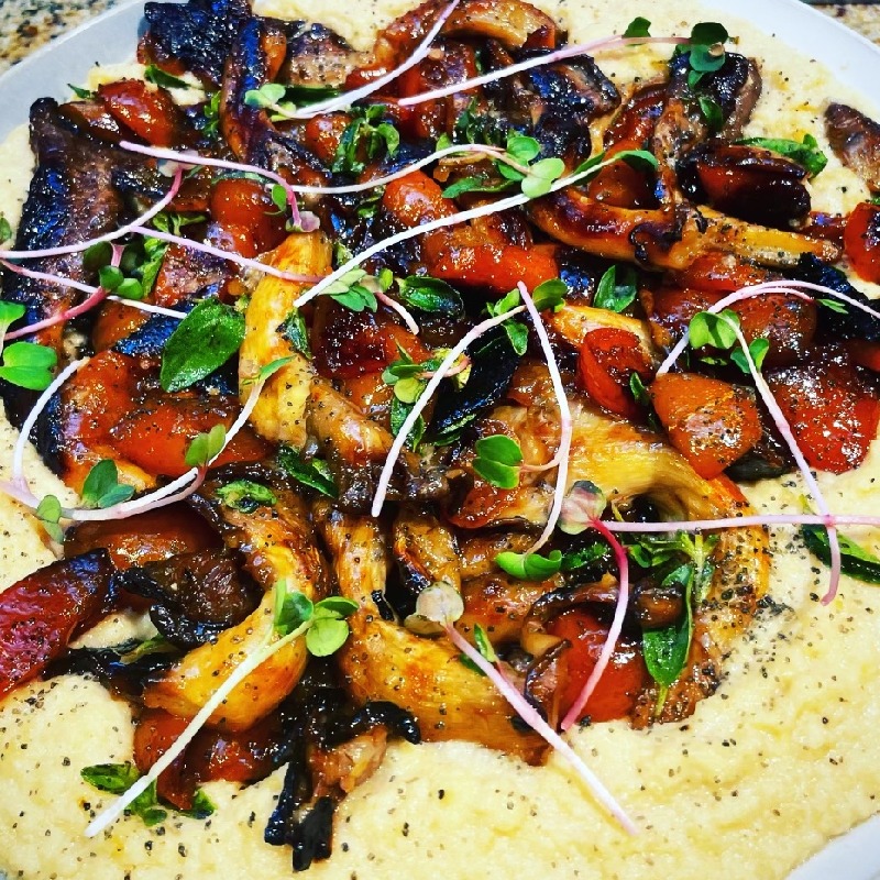 Kumquat Glazed Oyster Mushrooms