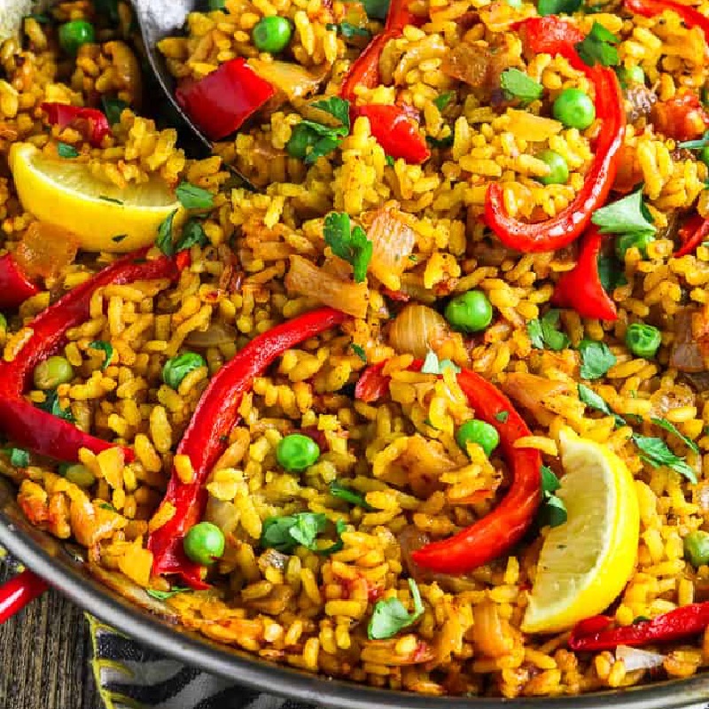 Vegan paella