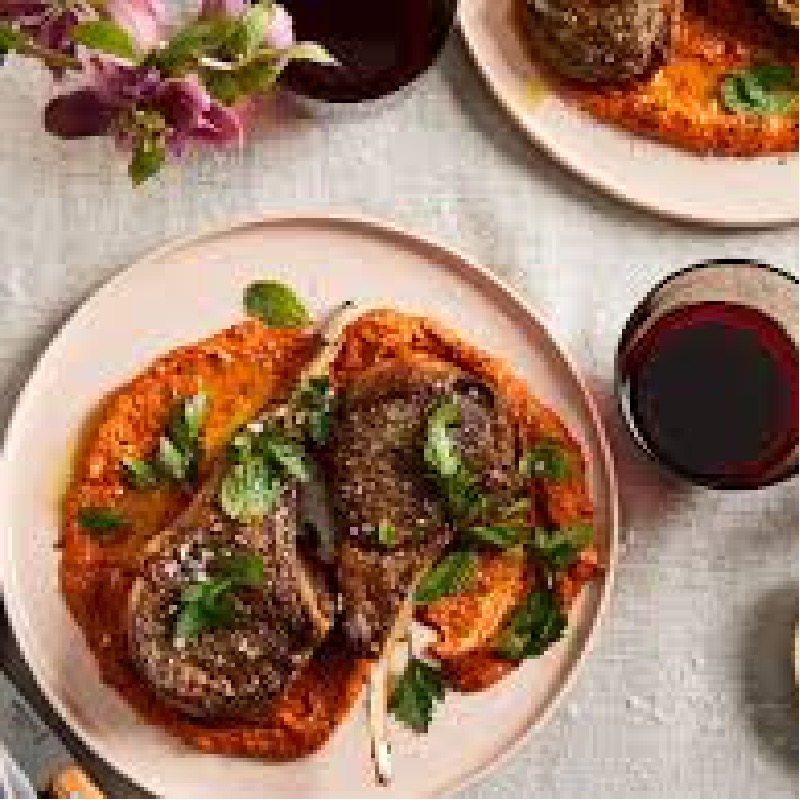 Lamb with romesco