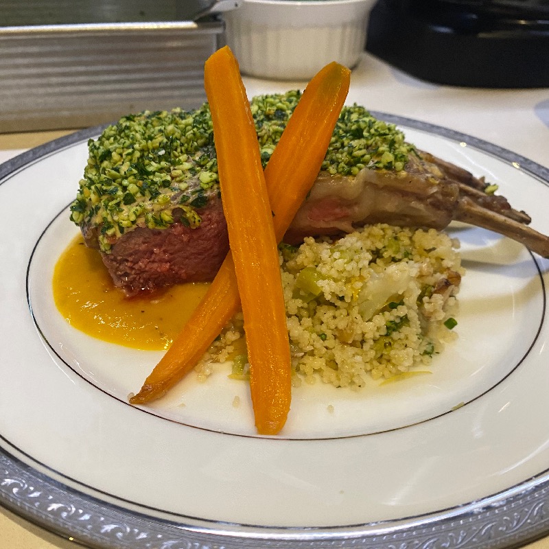 Herb crusted Lamb chops 
