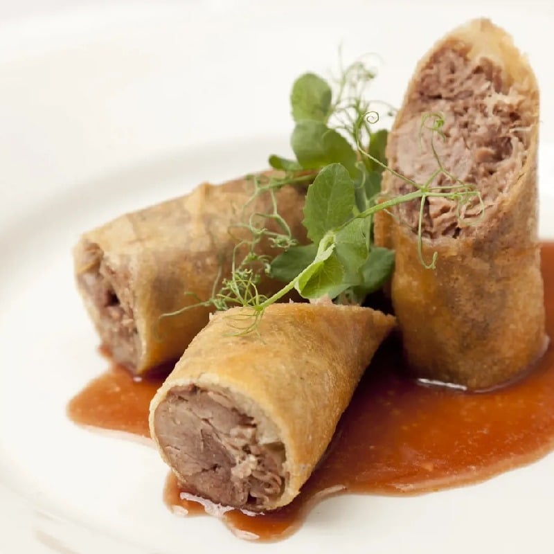 duck spring rolls