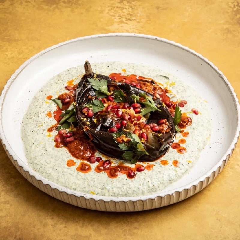 grilled aubergine
