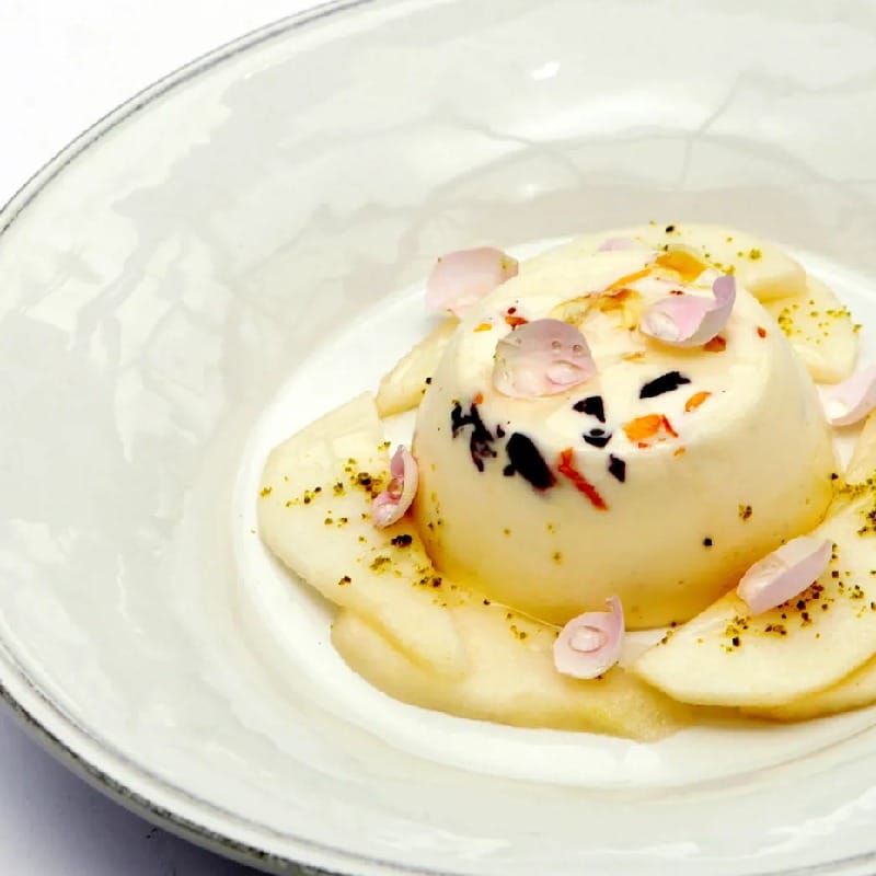 rose panna cotta