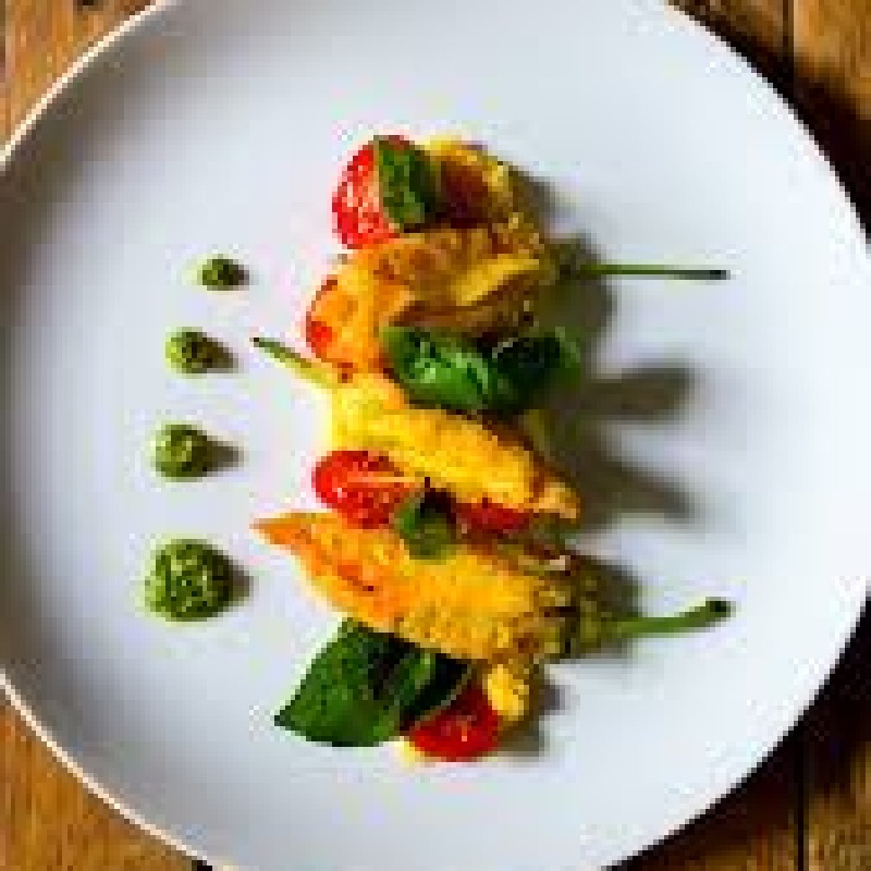 stuffed squash blossom