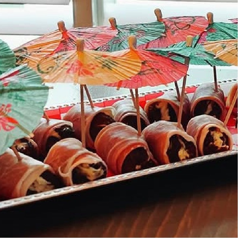 Prosciutto Wrapped Dates - Blue Cheese Stuffing